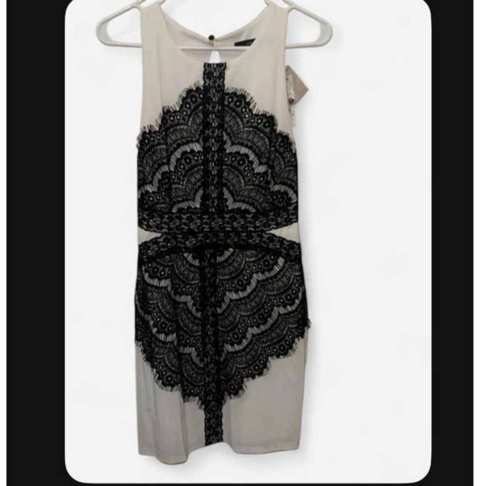 Ark & Co. Women's Black and Cream Dress